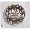 1963 SILVER CANADA $1 DOLLAR COIN