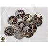 Image 1 : LOT OF VARIOUS CANADIAN 25 CENT COINS
