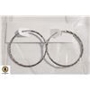 Image 1 : SILVER HOOP EARRINGS