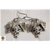 Image 1 : PAIR OF VINTAGE SILVER MEXICO EARRINGS