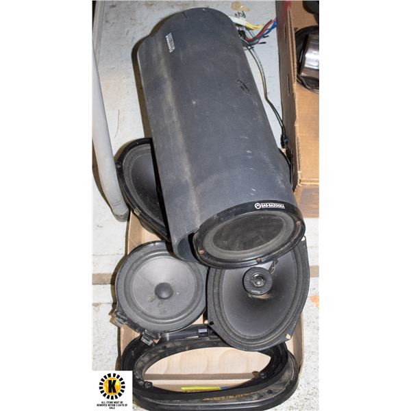BAZOOKA TUBE PLUS BOSE 6.5" SPEAKERS AND