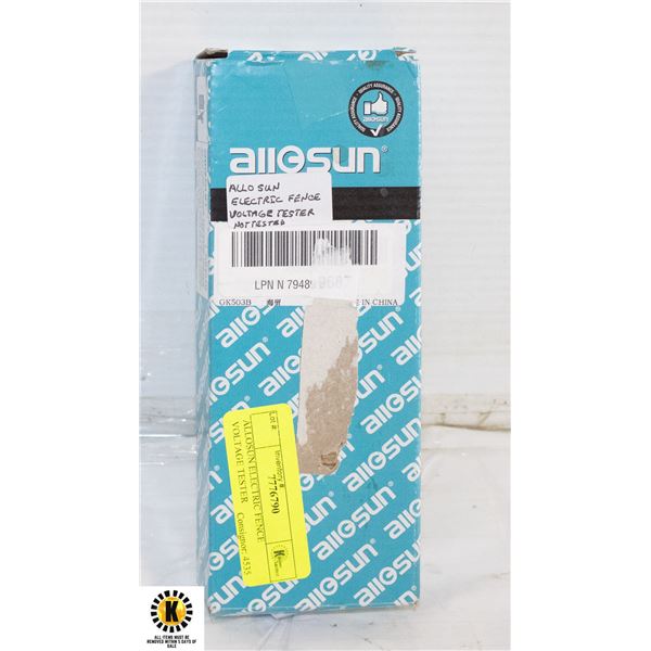 ALLOSUN ELECTRIC FENCE VOLTAGE TESTER