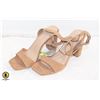 Image 1 : SIZE 7.5 WOMENS BEIGE ANKLE HEELS NEW