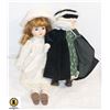 Image 1 : TWO VINTAGE PORCELAIN COLLECTIBLE DOLLS