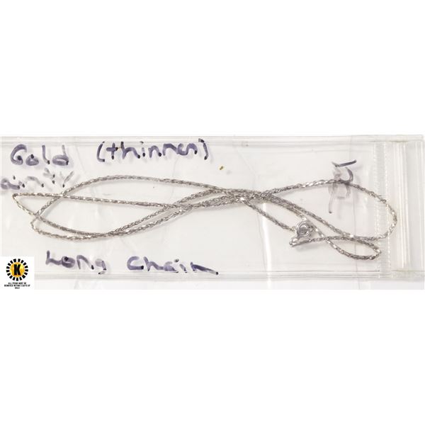 *SCRAP* WHITE GOLD DAINTY (DAMAGED) CHAIN