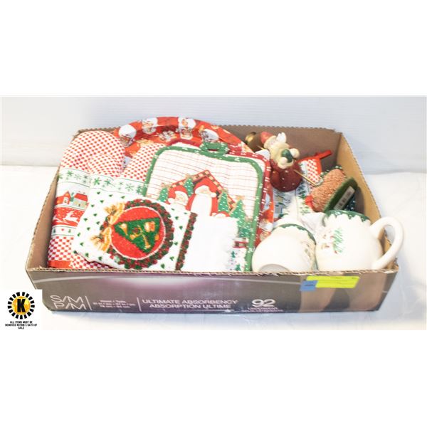 CHRISTMAS KITCHEN AND ENTERTAINING ITEMS,