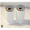 FENTON MILK GLASS SALT AND PEPPER SHAKERS,