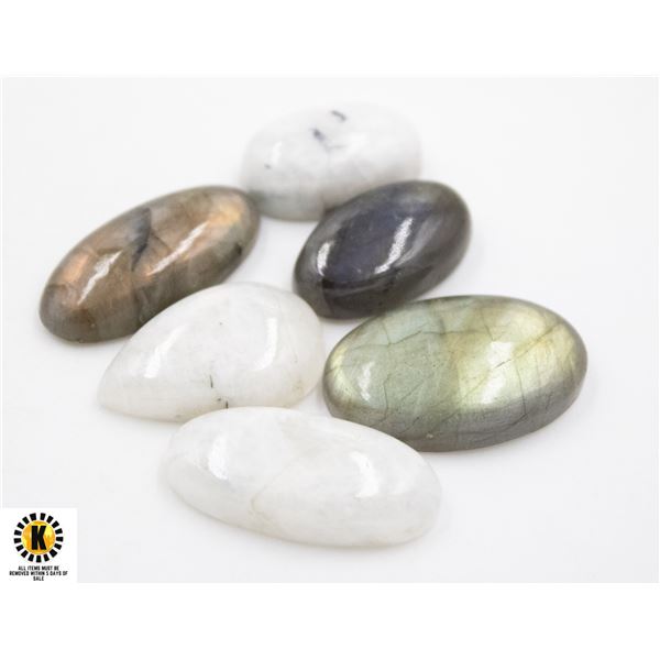 #09-NATURAL MOONSTONE & LABRADORITE 141.70CT