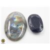 Image 1 : #15-NATURAL LABRADORITE & BLUE SAPPHIRE 84.40 CT