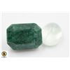Image 1 : #90-UNTREATED PRENITE 20.10CT & EMERALD 36.45 CT