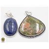 Image 1 : #384-NATURAL LAPIZ LAZULI, MOOKIE  PENDANT