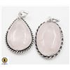 Image 1 : #387-NATURAL PINK ROSE QUARTZ  PENDANT