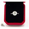 #597-GRA CERTIFIED RING WITH 2.00 CARAT MOISSANITE
