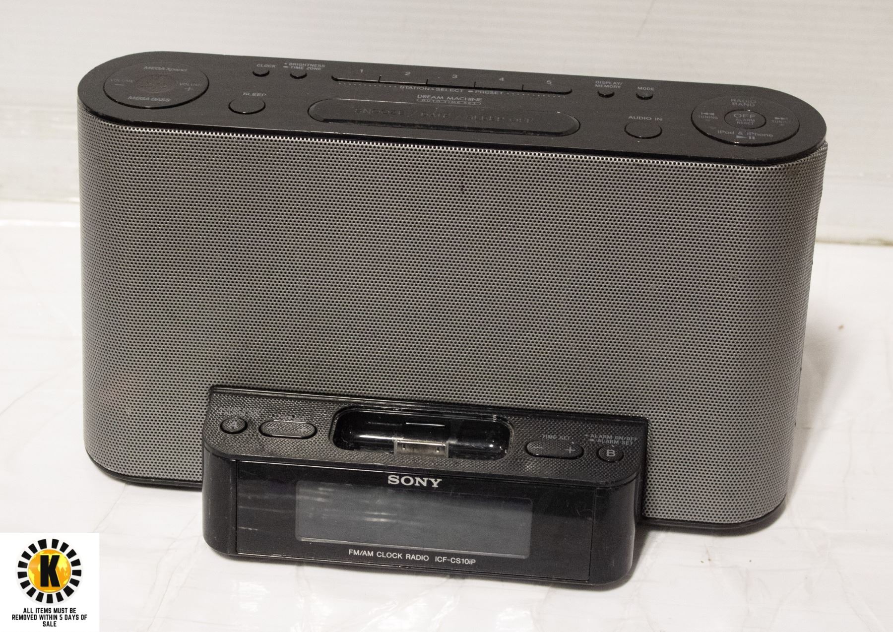 Sony Dream Machine Auto Time Set Dual Alarm AM/FM Clock Radio ICF-C218 ... Sony Dream Machine Auto Time Set Dual Alarm AM/FM Clock Radio ICF-C218 ...