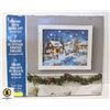 Image 1 : NEW 20" X 24" FRAMED SNOW SCENIC ART
