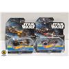 Image 1 : STAR WARS HOT WHEELS - POE'S X-WING FIGHTER AND