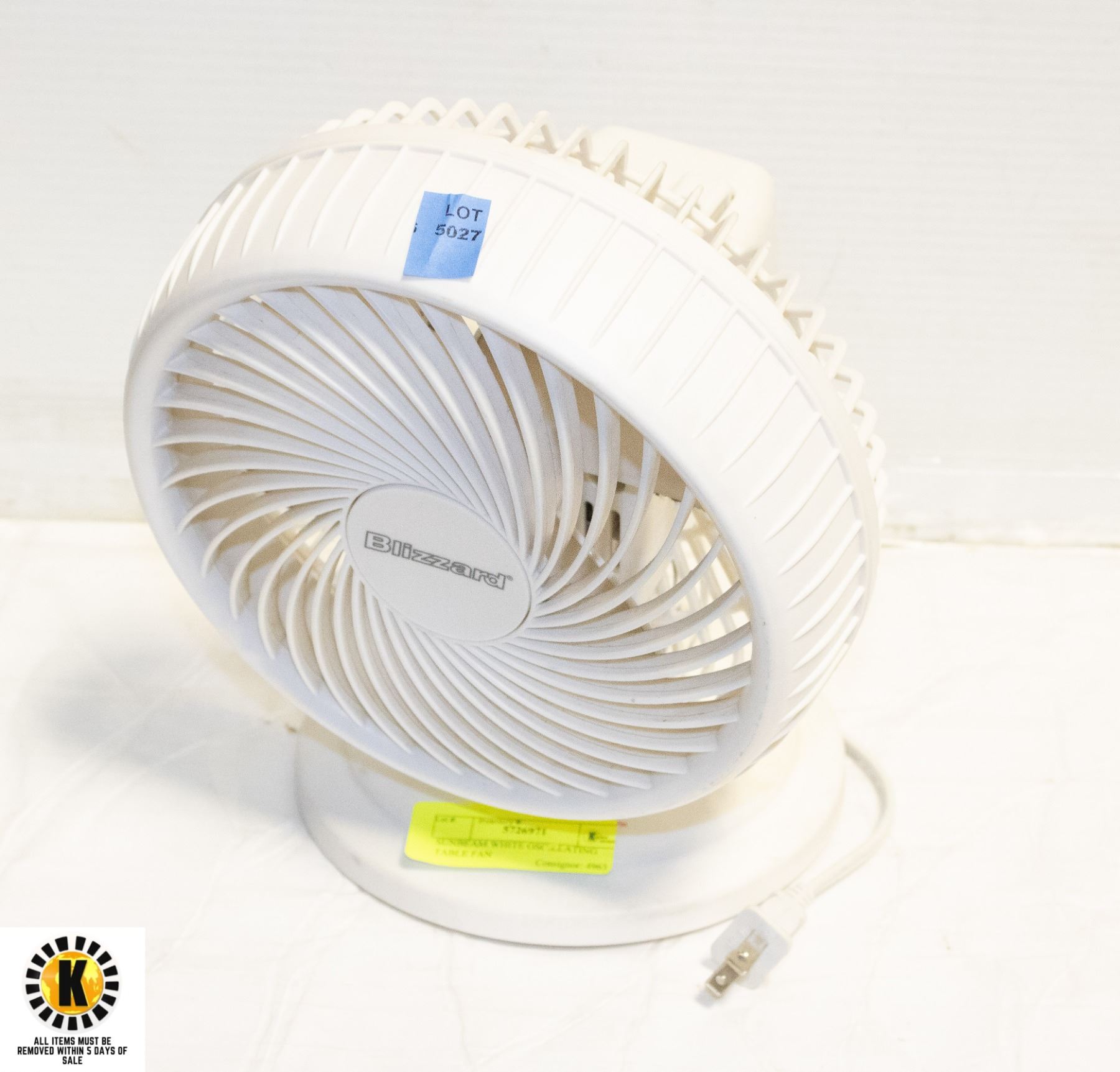 Sunbeam Table Fans SUNBEAM WHITE OSCILLATING TABLE FAN