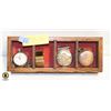 Image 1 : 4 ESTATE WATCHES IN WOOD BOX TOGETHER-ESTATE