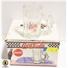 Image 1 : COCA COLA 4 PIECE GLASS MUG SET WITH SANTA HANDLE