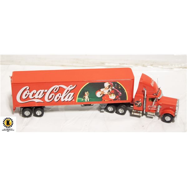 COCA COLA BRAND MATCHBOX SEMI TRUCK AND TRAILER