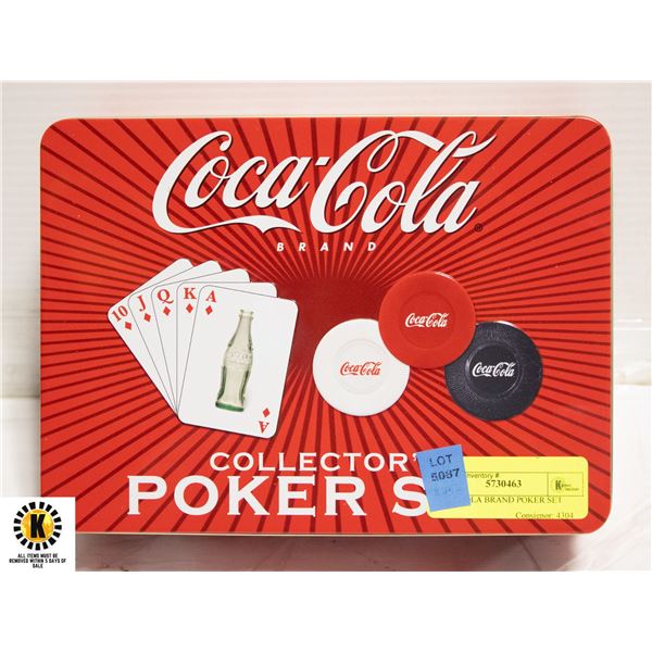 COCA COLA BRAND POKER SET
