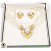 Image 1 : VTG FIFTH AVE NECKLACE & EARRING SET