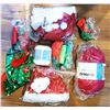 Image 1 : 33)  LARGE BOX OF NEW XMAS DCOR INCLUDING BLOW UP
