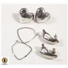 925 SILVER HEART & HOOP 925 SILVER