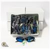 Image 1 : 60 PAIRS BLACK WITH ROYAL BLUE LENS SPORT
