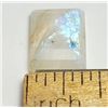 Image 1 : 16)  RECTANGULAR CUT NATURAL 7 CT MOONSTONE