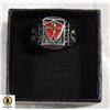 Image 1 : KNIGHTS TEMPLAR "RED SHIELD" MENS SIZE 11 RING