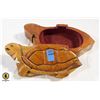 Image 1 : HAND CARVED TURTLE JEWLERY BOX