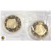 Image 1 : 2 U.S.A. PRESIDENTIAL TRUMP COINS IN CASES-ESTATE