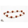 #308- FRESH WATER PEARL , SANDSTONE BRACELET
