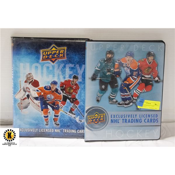 UPPER DECK HOCKEY CARD BINDERS FULL