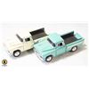 Image 1 : PAIR OF 1957 CHEVROLET TRUCKS 1/38 SCALE DIECASTS