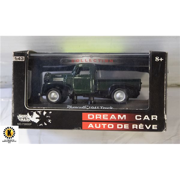 PLYMOUTH 1941 TRUCK 1/43 SCALE DIECAST