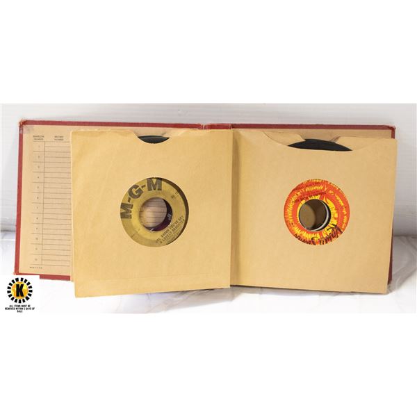 BOOK OF 45RPM RECORDS. INCLUDES BEATLES