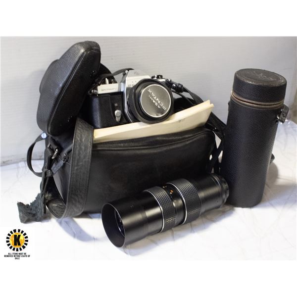 PENTOX SPOTMATIC CAMERA WITH EXTRA LENS
