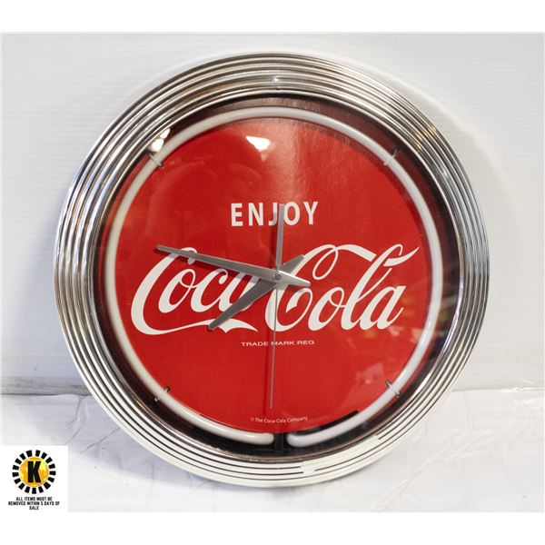COCA COLA NEON CLOCK