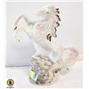 Image 1 : 12 INCH TALL CERAMIC HORSE WITH IRRIDESCENT GLAZE