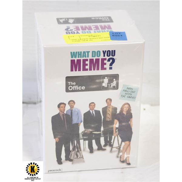THE OFFICE WHAT DO YOU MEME? GAME NEW IN