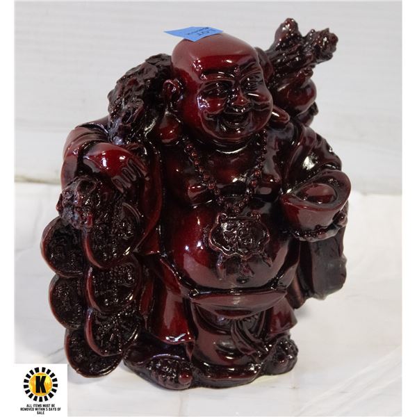 HEAVY RED BUDDAH STATUE