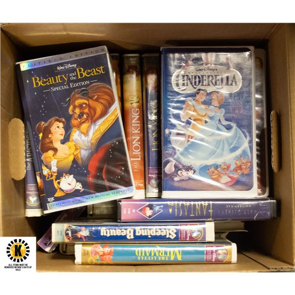 38 DIFFERENT KIDS VHS MOVIES INCLUDING 28 WALT