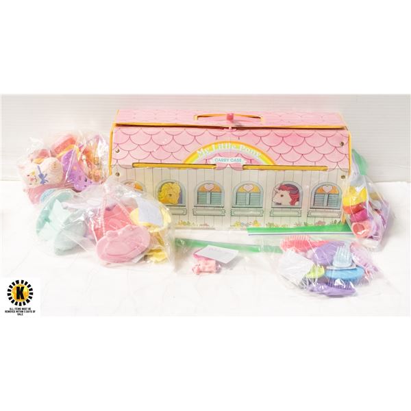 GEN 1 MY LITTLE PONY CARRY CASE WITH EXTRA ACCESSO