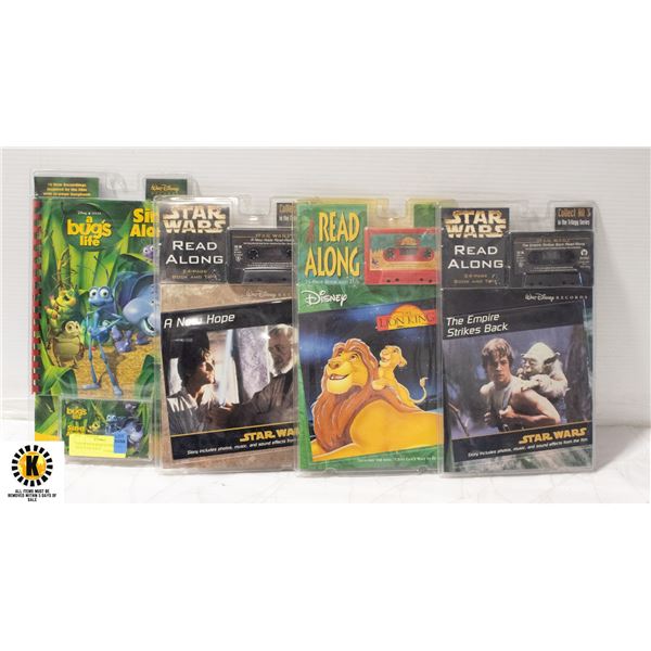 LOT OF FOUR READ-A-LONG SETS NEW IN PACKAGE
