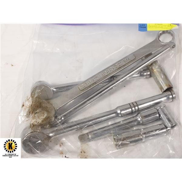 MASTERCRAFT 1/2" & 3/8" DRIVE RATCHETS / EXTENSI