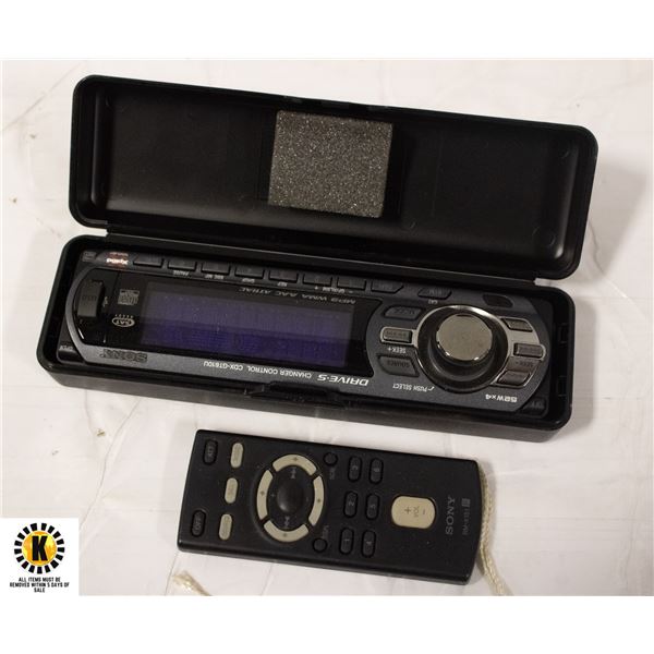 SONY CAR STEREO FACEPLATE CDX-GT610U & REMOTE