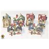 Image 1 : 6 PCS XMAS VILLAGES CERAMIC HOUSES