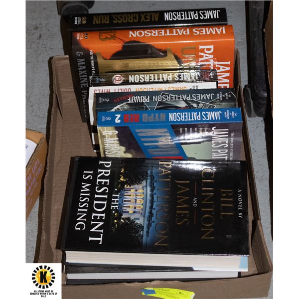 JAMES PATTERSON BOOKS HARDCOVER AND PAPERBACK